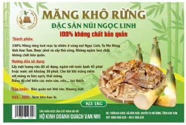 Măng Khô Rừng Kon Tum