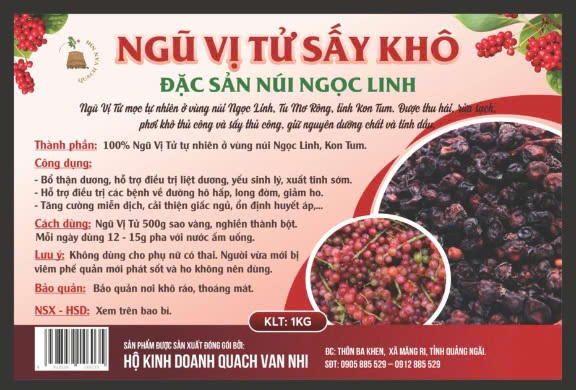 Ngũ Vị Tử Sấy Khô